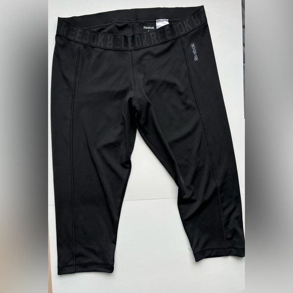 Women’s black workout tights - Reebok - Picture 5 of 5